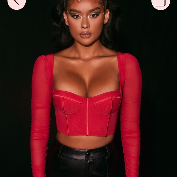 Oh Polly Tops - ❤️BNWT RED BUSTIER TOP OH POLLY❤️